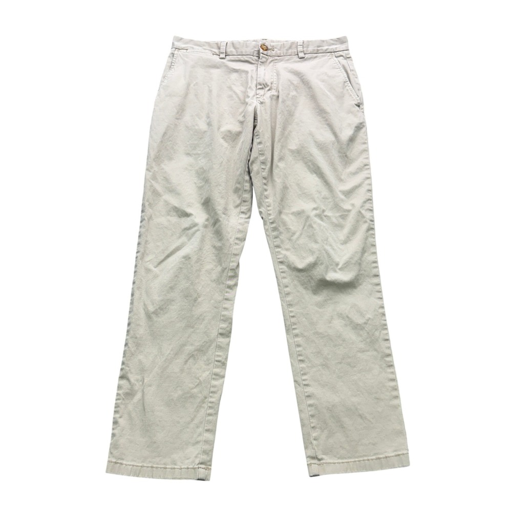 Vineyard Vines Breaker Pant Chino Mens 32x27 Khaki Tan Stretch Casual Preppy
